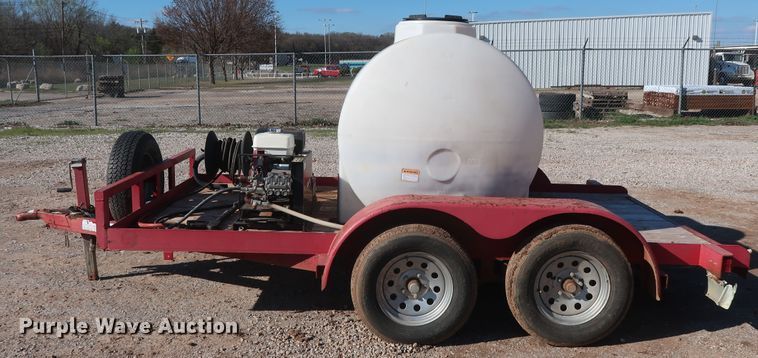 image for item DG7150 Texas Bragg utility trailer with pressure washer