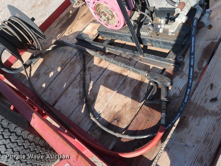 image for item DG7150 Texas Bragg utility trailer with pressure washer