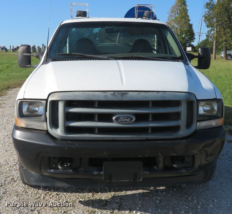 image for item DH1599 2002 Ford F350 Super Duty XL utility bed pickup truck