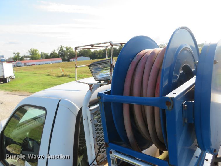 image for item DH1599 2002 Ford F350 Super Duty XL utility bed pickup truck