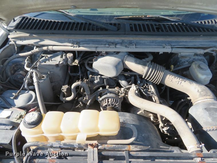 image for item DH1599 2002 Ford F350 Super Duty XL utility bed pickup truck