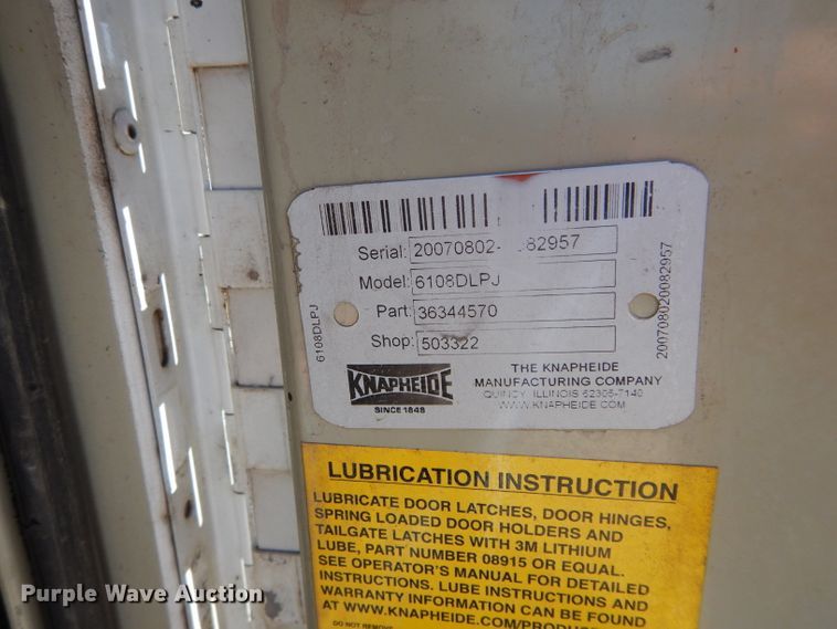 image for item DH3734 2007 Chevrolet Silverado 3500HD  Ext. Cab utility bed pickup truck