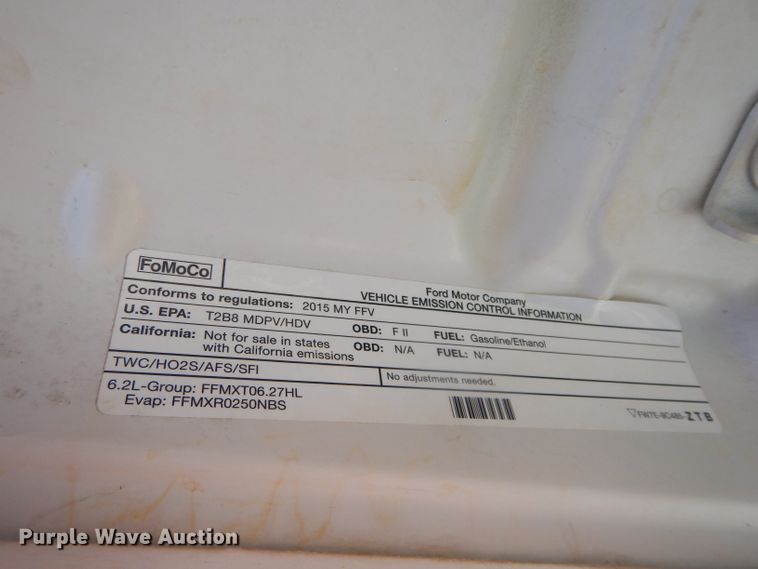 image for item DH3736 2015 Ford F350 Super Duty  SuperCab utility bed pickup truck