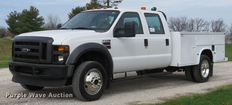 image for item DI2113 2008 Ford F550 Super Duty XL Crew Cab utility truck