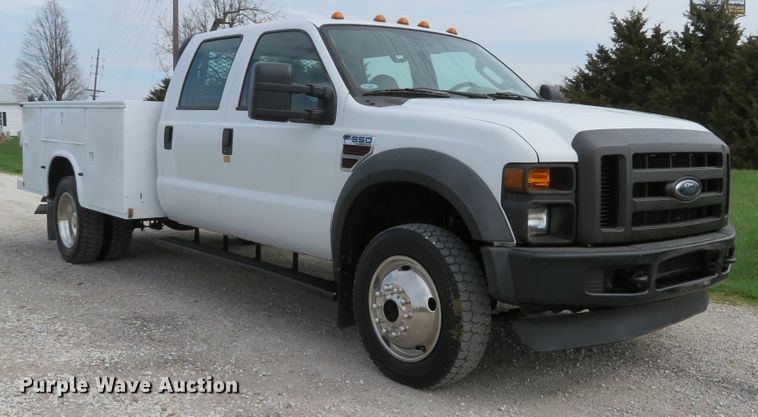 image for item DI2113 2008 Ford F550 Super Duty XL Crew Cab utility truck