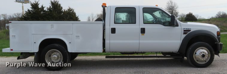 image for item DI2113 2008 Ford F550 Super Duty XL Crew Cab utility truck
