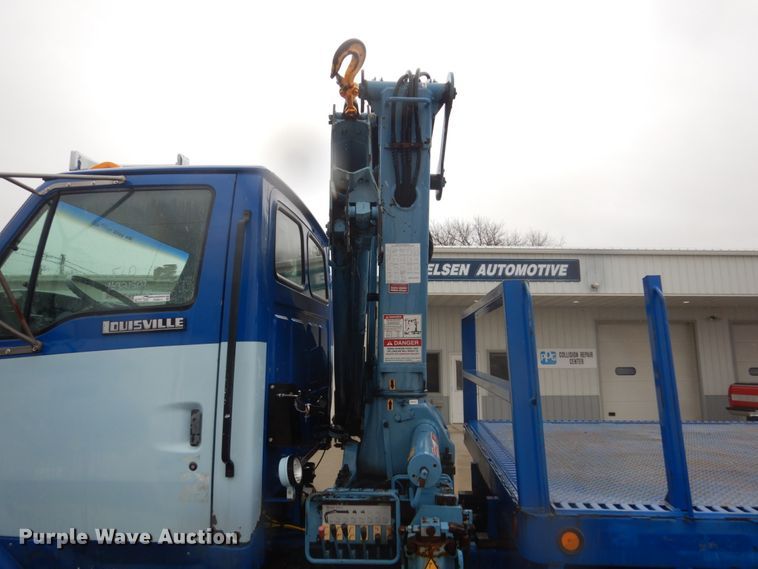 image for item FX9011 1997 Ford Louisville L8000 crane truck