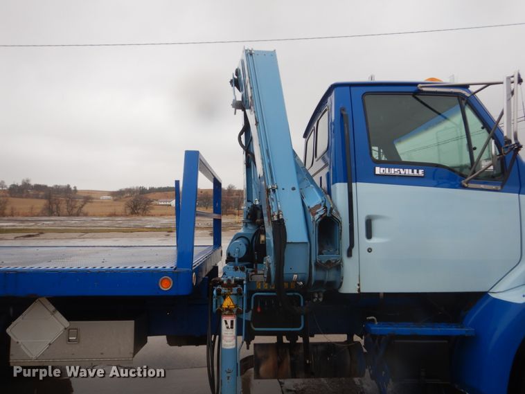 image for item FX9011 1997 Ford Louisville L8000 crane truck