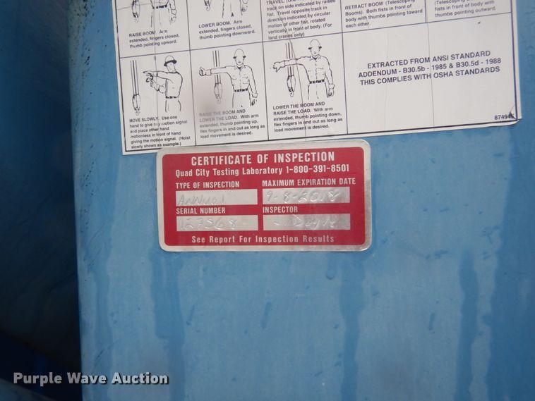 image for item FX9011 1997 Ford Louisville L8000 crane truck