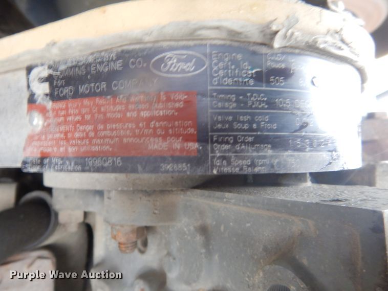 image for item FX9011 1997 Ford Louisville L8000 crane truck