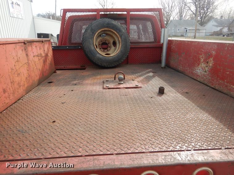 image for item GB9830 1988 Ford F350  Crew Cab flatbed pickup truck