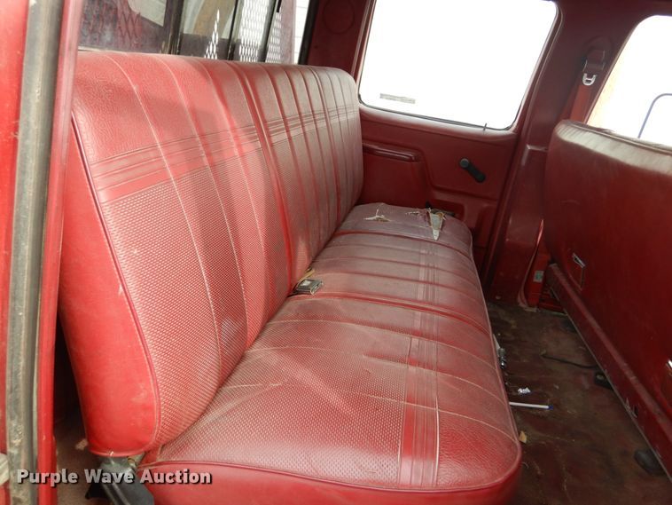 image for item GB9830 1988 Ford F350  Crew Cab flatbed pickup truck