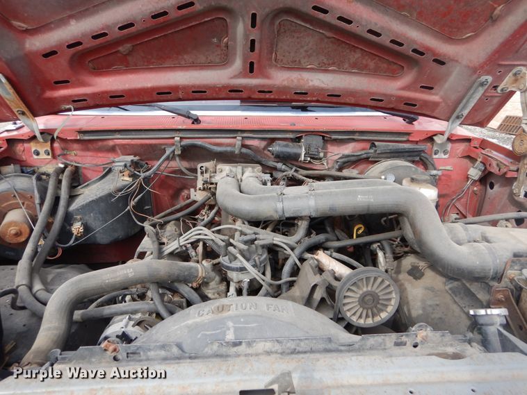 image for item GB9830 1988 Ford F350  Crew Cab flatbed pickup truck