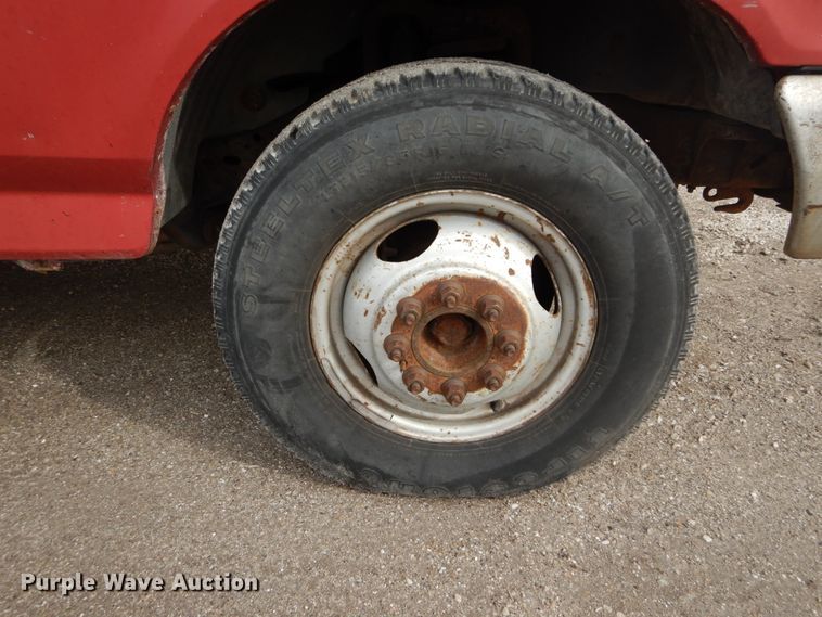 image for item GB9830 1988 Ford F350  Crew Cab flatbed pickup truck