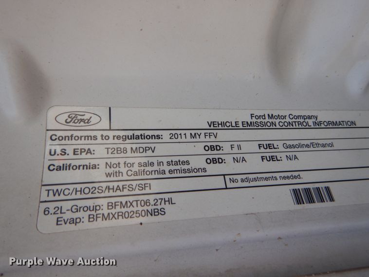 image for item GB9896 2011 Ford F250 Super Duty  SuperCab pickup truck