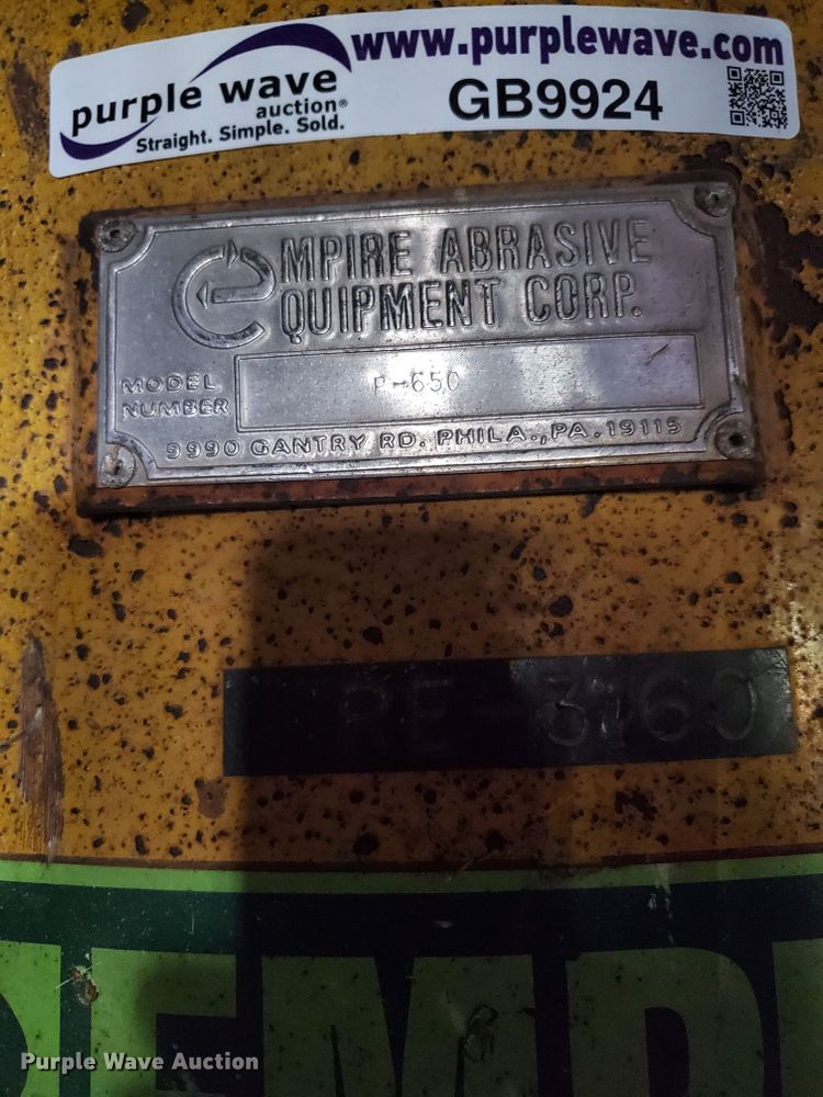 image for item GB9924 Empire Abrasive Equipment Co P650 sandblaster