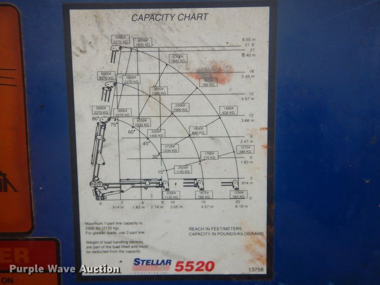 image for item GF9133 2007 Ford F550 Super Duty flatbed truck with crane