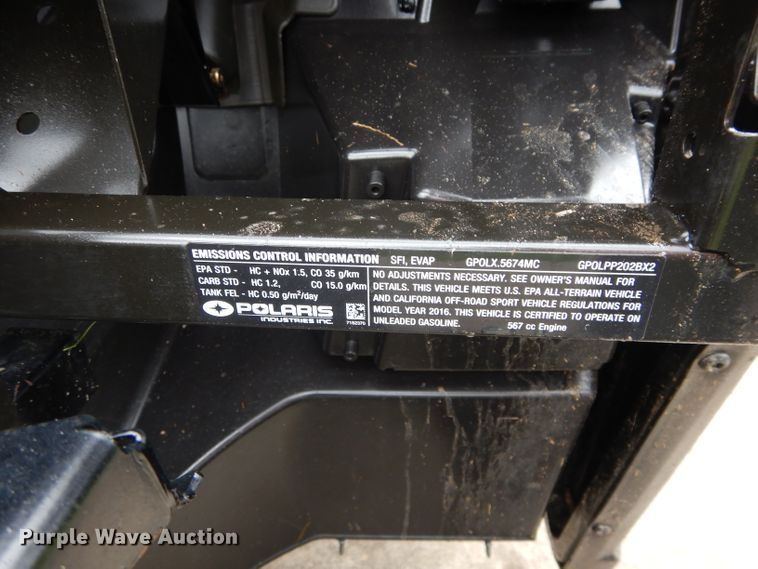 image for item GK9103 2016 Polaris Ranger utility vehicle