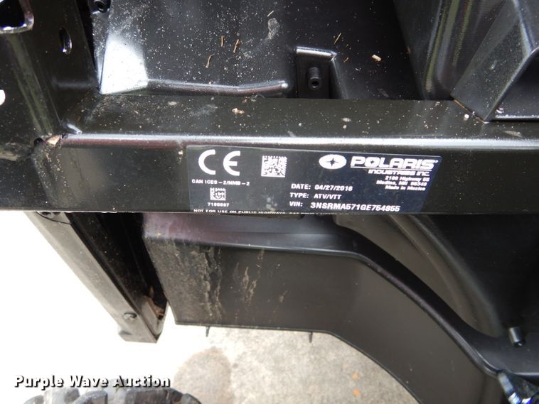 image for item GK9103 2016 Polaris Ranger utility vehicle