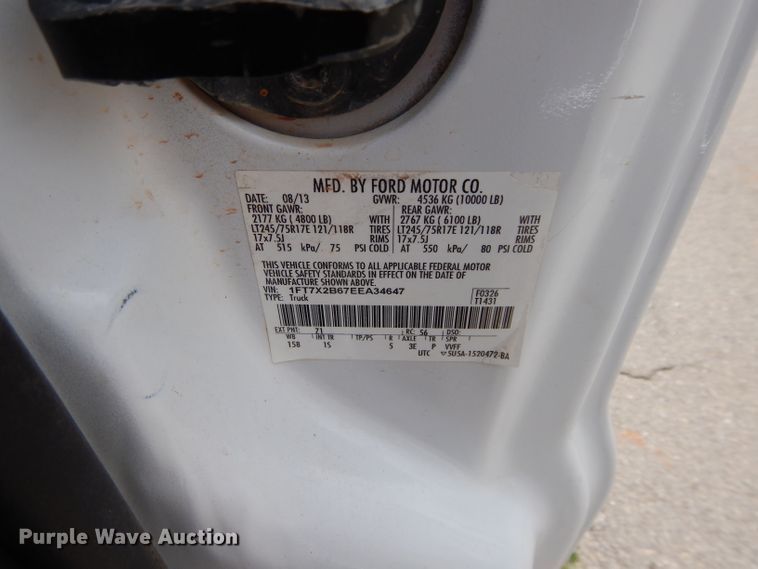 image for item GK9129 2014 Ford F250 Super Duty  SuperCab flatbed pickup truck