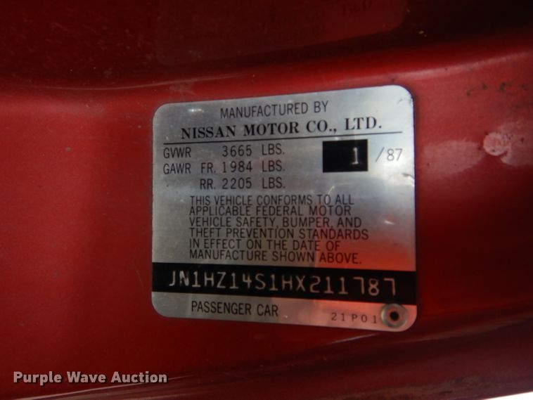 image for item GK9139 1987 Nissan 300ZX