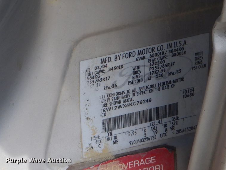 image for item GP9027 2004 Ford F150  SuperCrew pickup truck