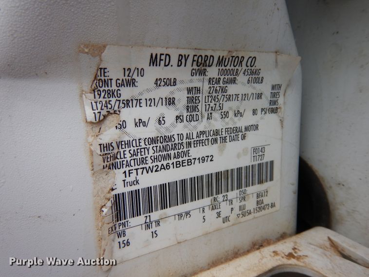 image for item GX9986 2011 Ford F250 Super Duty  Crew Cab pickup truck