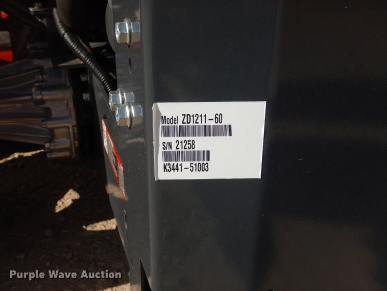 image for item HC9003 2019 Kubota ZD1211-60 ZTR lawn mower