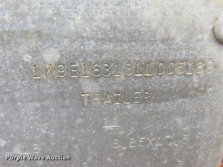 image for item DA8360 1990 Kalyn HRGP-3-50T lowboy equipment trailer