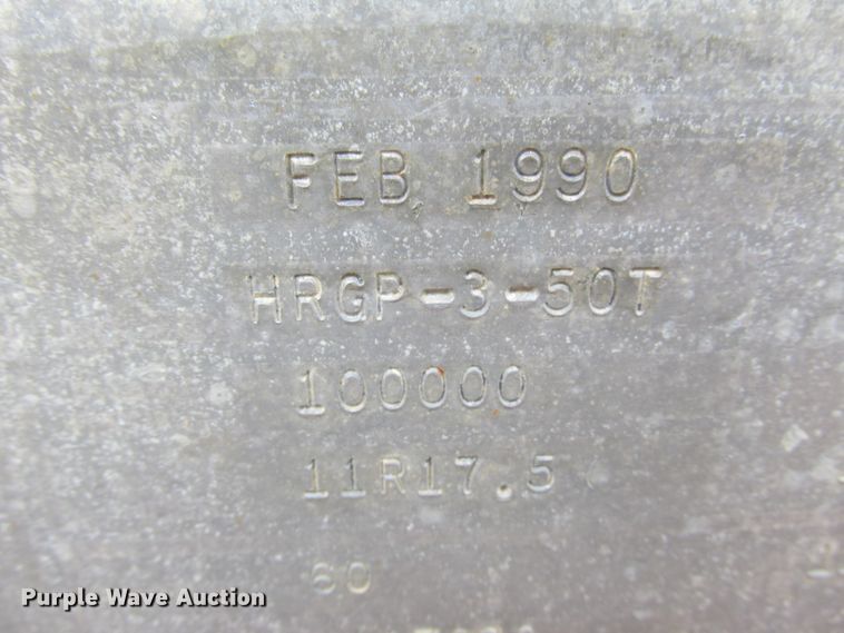 image for item DA8360 1990 Kalyn HRGP-3-50T lowboy equipment trailer