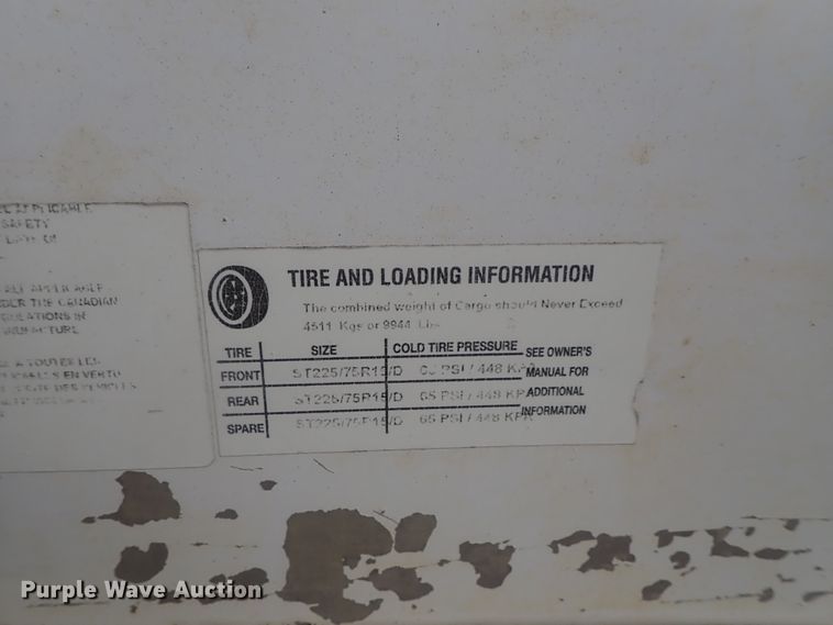 image for item DC3261 2009 Continental foam spray trailer