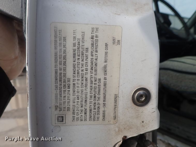 image for item DC3264 1998 GMC C6500 dump truck