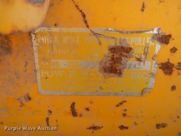 image for item DF6009 Pow-r-mole pipe pusher