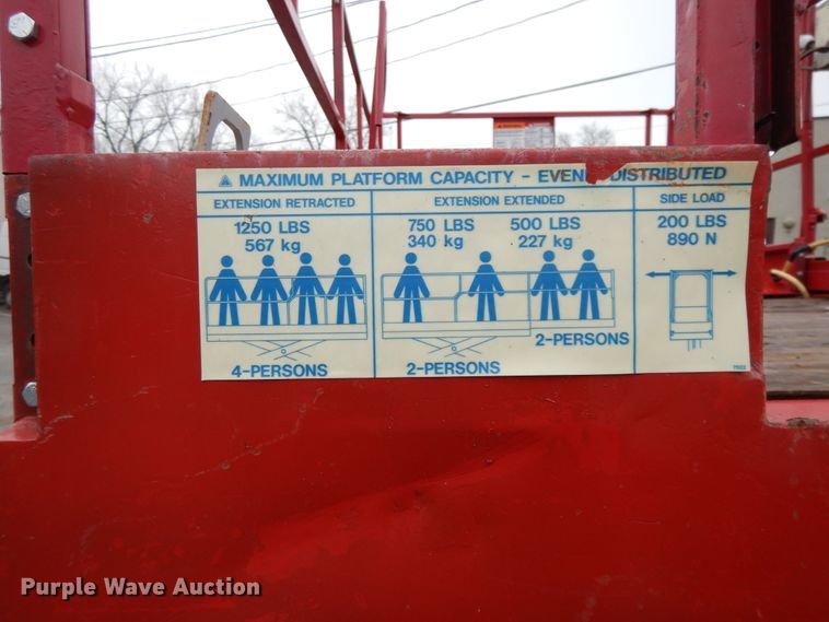 image for item DF6013 1996 Mec 33RT  scissor lift