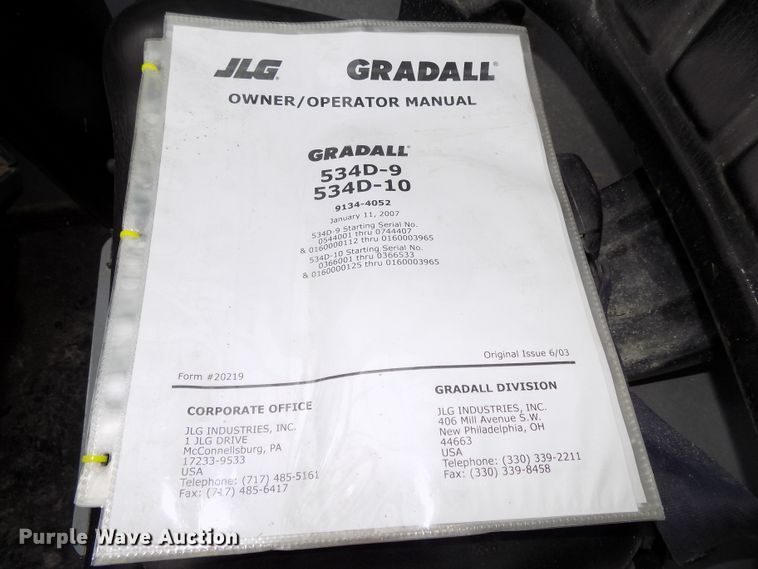 image for item DG2568 1998 Gradall 534D-9  telehandler