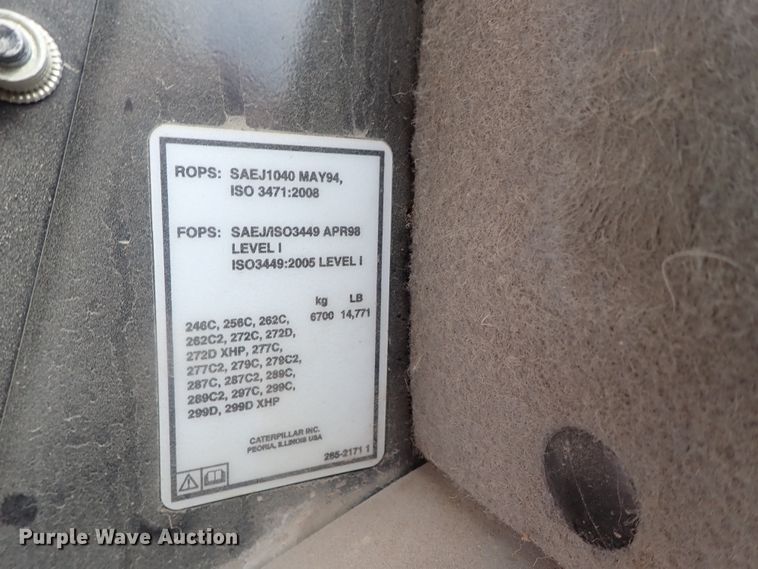 image for item DG3030 2013 Caterpillar 262C Series 2  skid steer loader