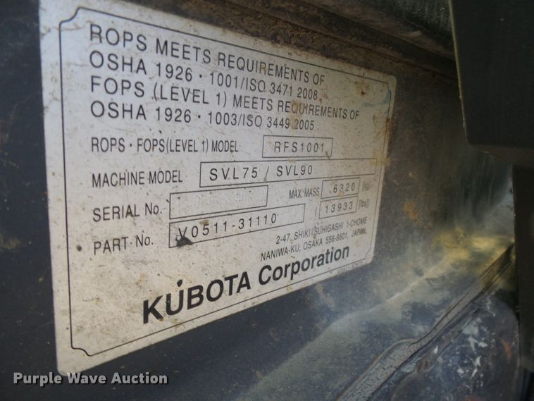 image for item DG5605 Kubota SVL90-2  tracked skid steer loader