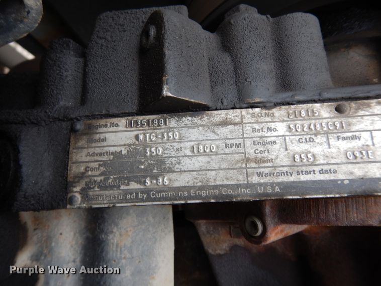 image for item DG6361 1987 International 9300 water truck