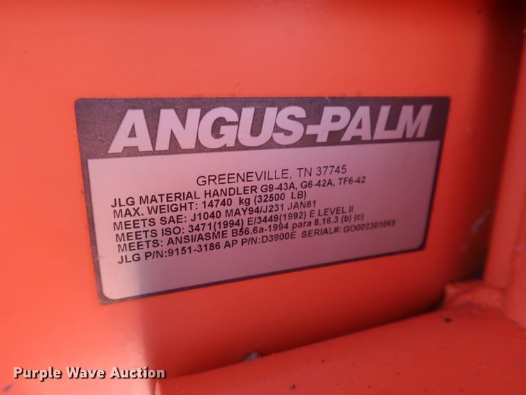 image for item DG7119 2007 JLG G9-43A telehandler