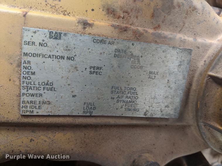 image for item DG7139 1994 Caterpillar D6H Series II  crawler dozer