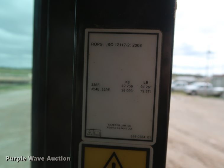 image for item DG7141 2012 Caterpillar 329E L excavator