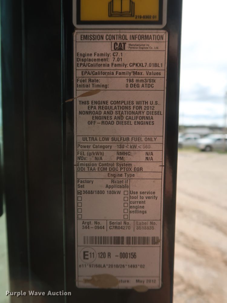 image for item DG7141 2012 Caterpillar 329E L excavator