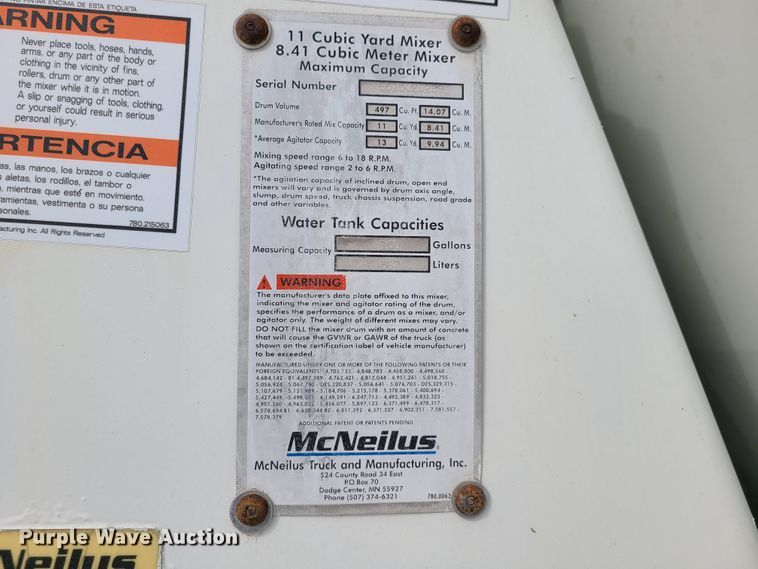 image for item DG7703 2003 Kenworth W900B ready mix truck