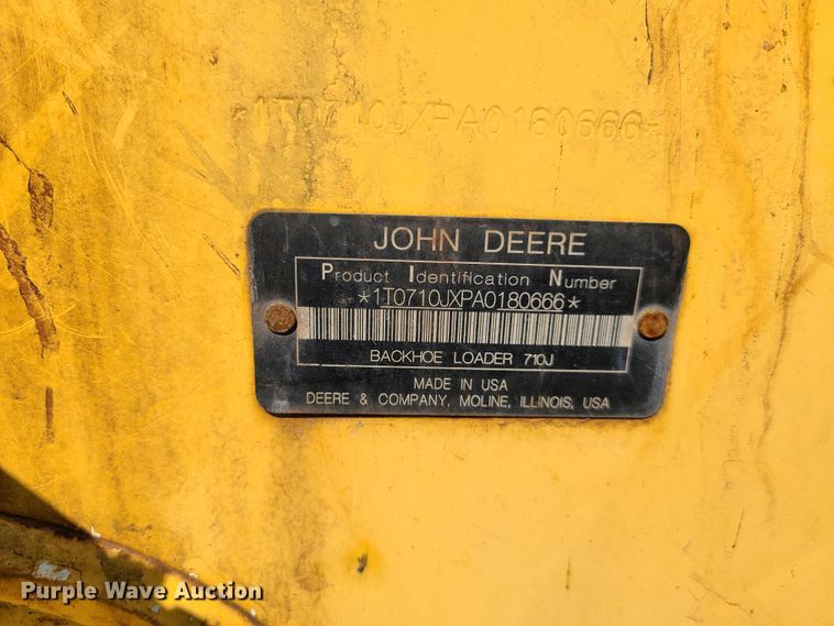 image for item EL9803 2010 John Deere 710J  backhoe
