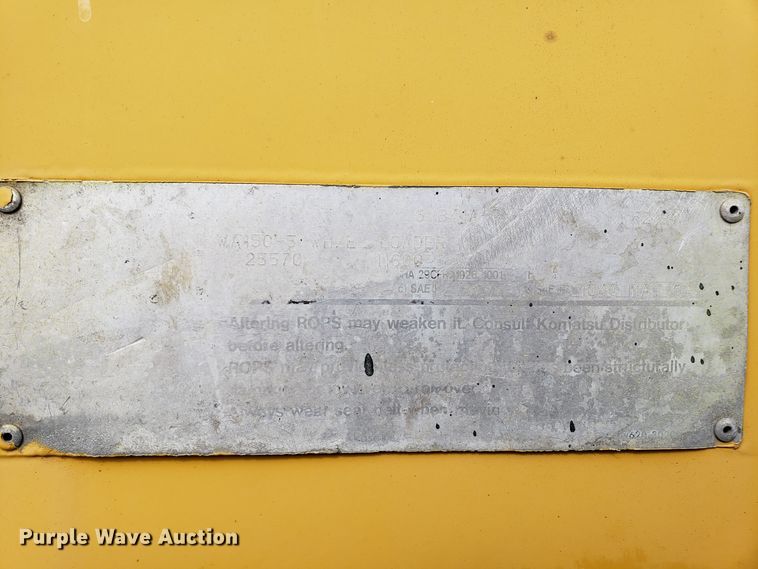 image for item EZ9105 2007 Komatsu WA150-5  wheel loader