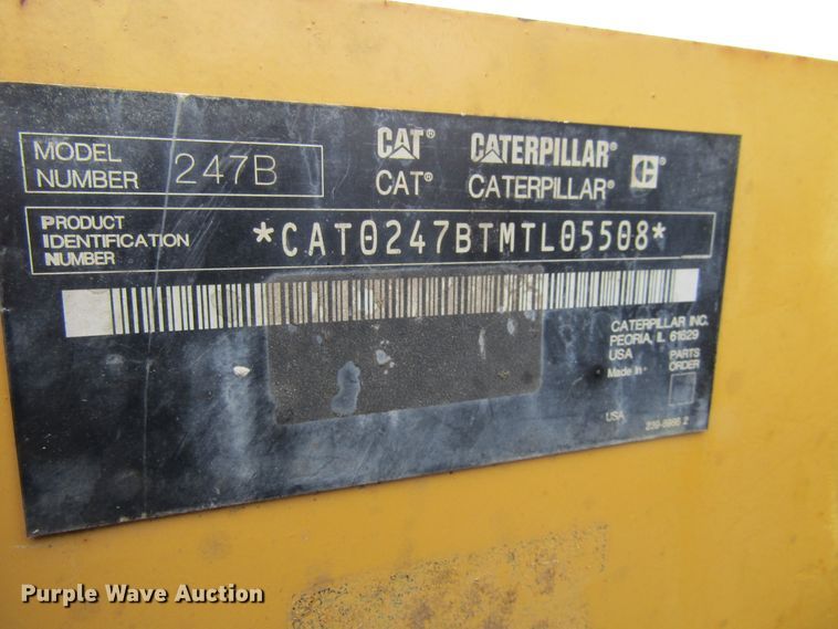 image for item FD9390 2007 Caterpillar 247B  tracked skid steer loader