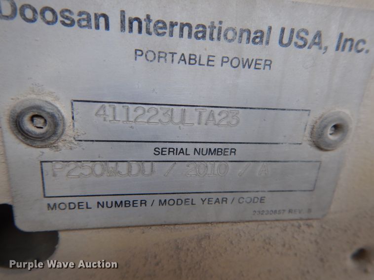 image for item FX9030 Ingersoll Rand P250 air compressor