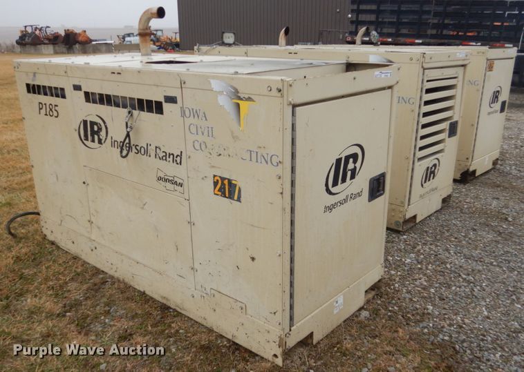 image for item FX9032 Ingersoll Rand P185 air compressor