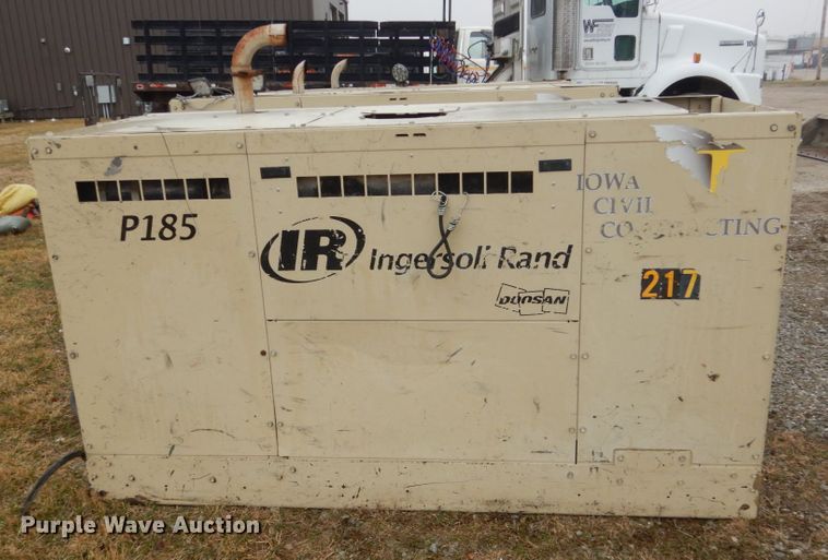 image for item FX9032 Ingersoll Rand P185 air compressor
