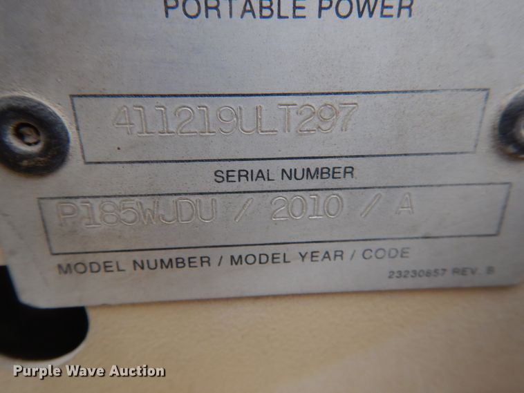 image for item FX9032 Ingersoll Rand P185 air compressor